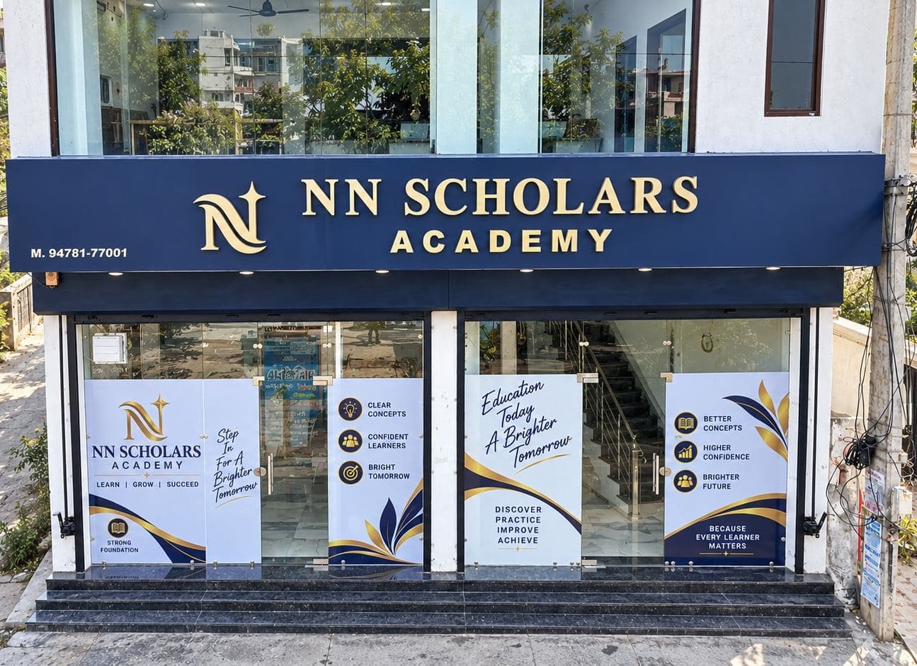 NN Scholars Academy building on Street No. 1, Mubarik Mehal Colony, Sangrur